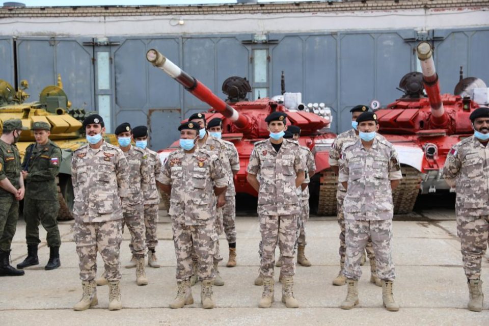 Qatar Armed Forces participate in Tank Biathlon in Russia