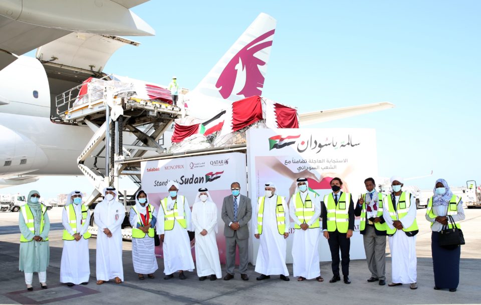 Qatar Airways flies essential supplies to Sudan