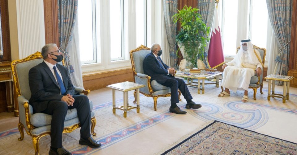 Amir meets Libyan ministers