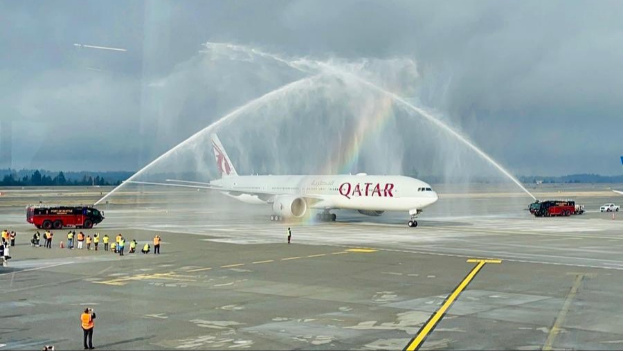 Qatar Airways lands Seattle